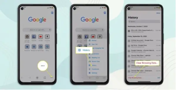 پاک کردن سابقه جستجو در گوگل