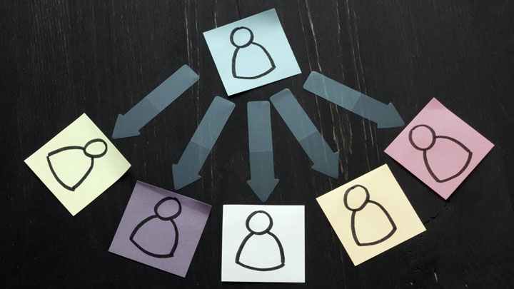 تصویری از تفویض اختیار به دیگران