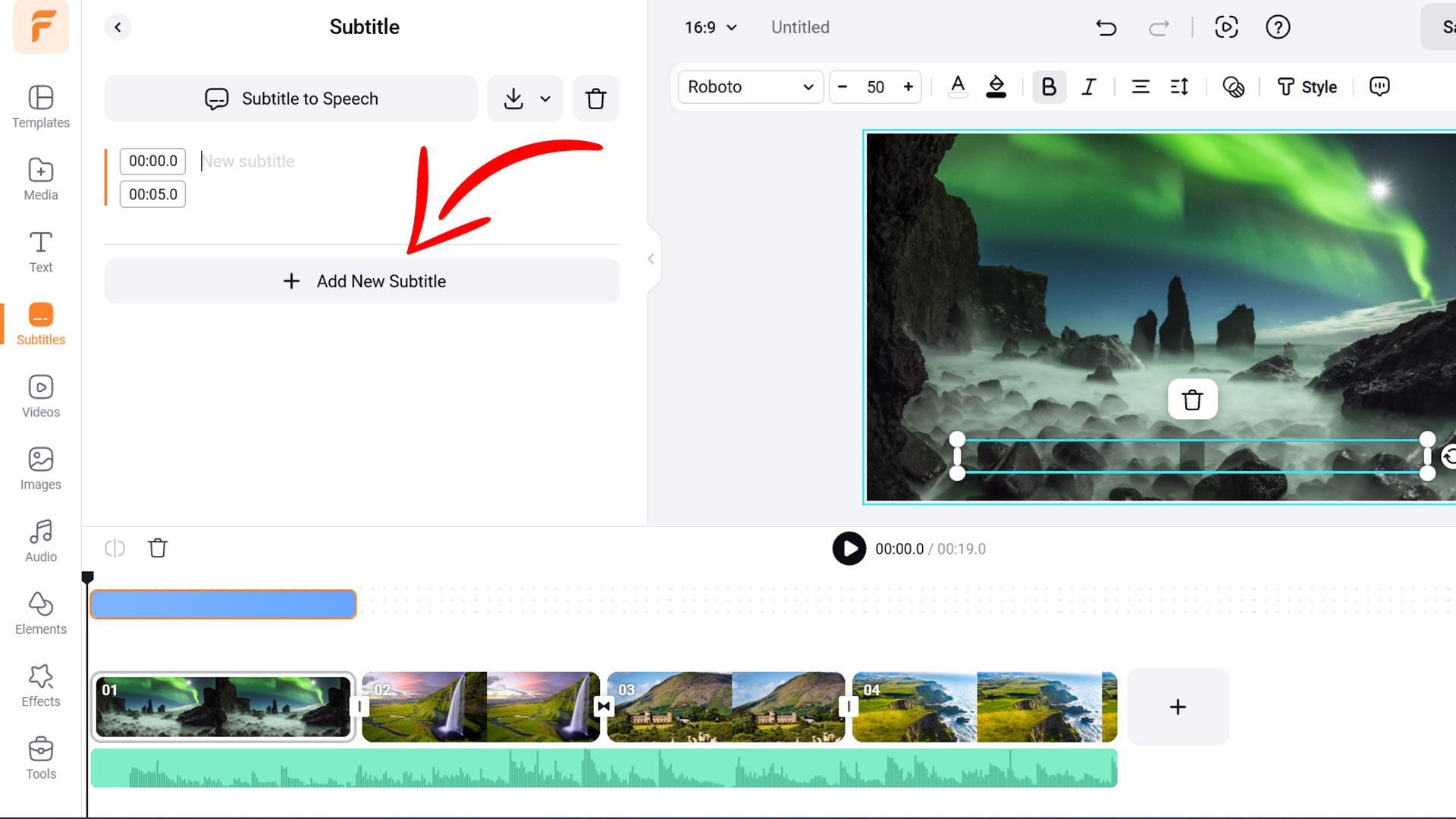 بهترین ابزارهای هوش مصنوعی برای تبدیل عکس به فیلم_سمسون 25 افزودن زیرنویس به ویدیو