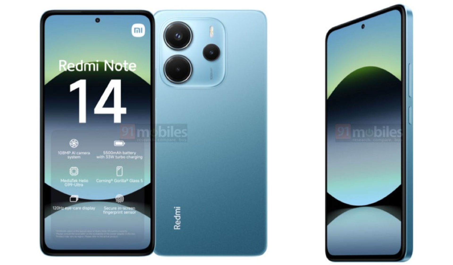 ردندرهای نسخه 4G ردمی نوت ۱۴ پرو