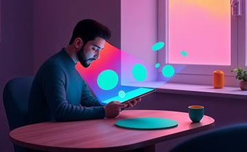 مردی در حال کار کردن برای افزایش فروش