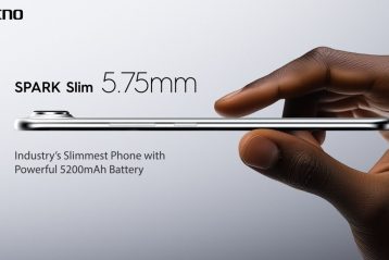 ضخامت گوشی تکنو اسپارک اسلیم در دست