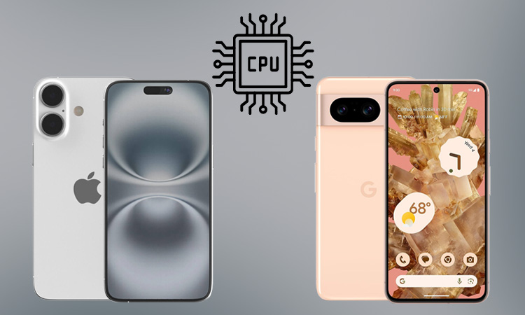 بازدید جامع آیفون 16 با گوگل پیکسل 8؛ از طراحی تا عملکرد_سمسون 6 بررسی پردازندههای A17 Pro و Tensor G3