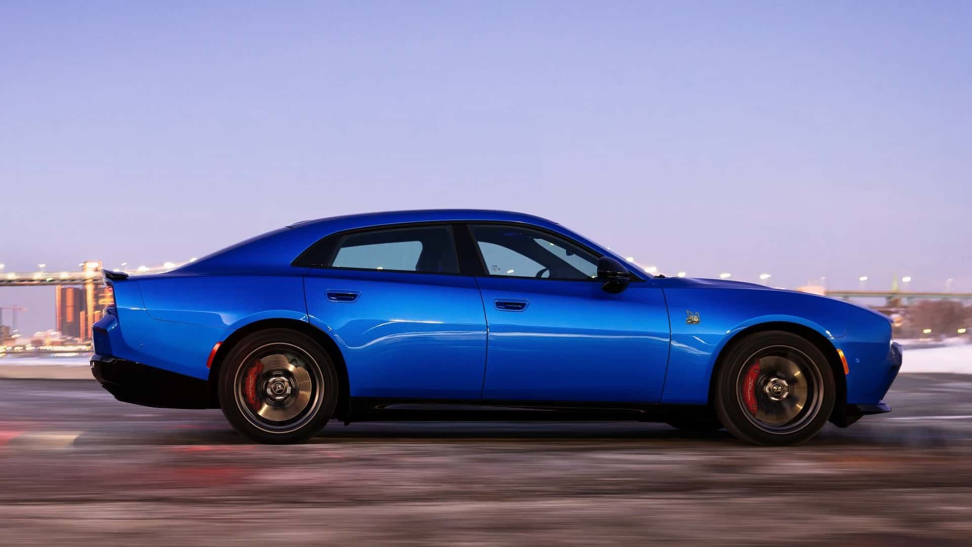 ماشین قلدر و عضلانی آمریکایی برقی شد؛ معارفه دوج چارجر ۲۰۲۶_سمسون 6 نمای کناری دوج چارجر دایتونا ۲۰۲۶