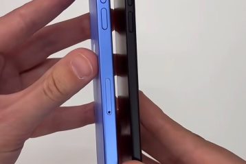 فریم جانبی آیفون ۱۷ ایر و آیفون ۱۶ پلاس کنار هم