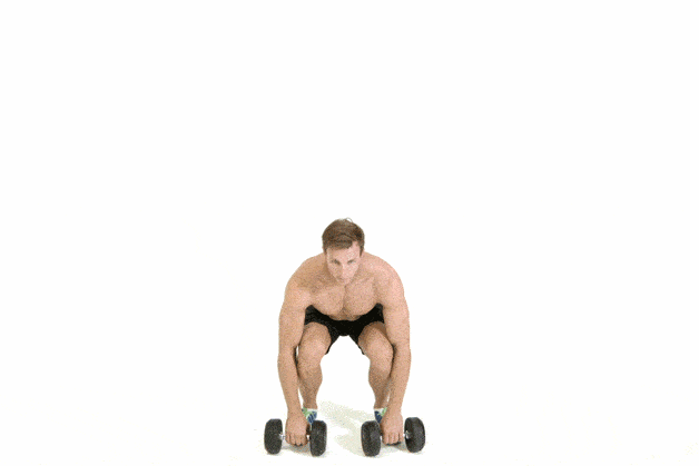 حرکات بدنسازی با دمبل؛ ۲۷ تمرین و انواع حرکات با دمبل_سمسون 86 ورزش با دمبل - حرکت دمبل کلین