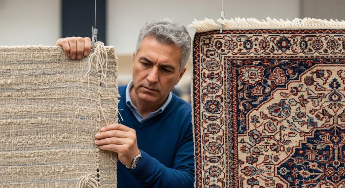 مشخصات فرش ۷۰۰ شانه تقلبی چیست_سمسون 9 فرش ماشینی 700 شانه