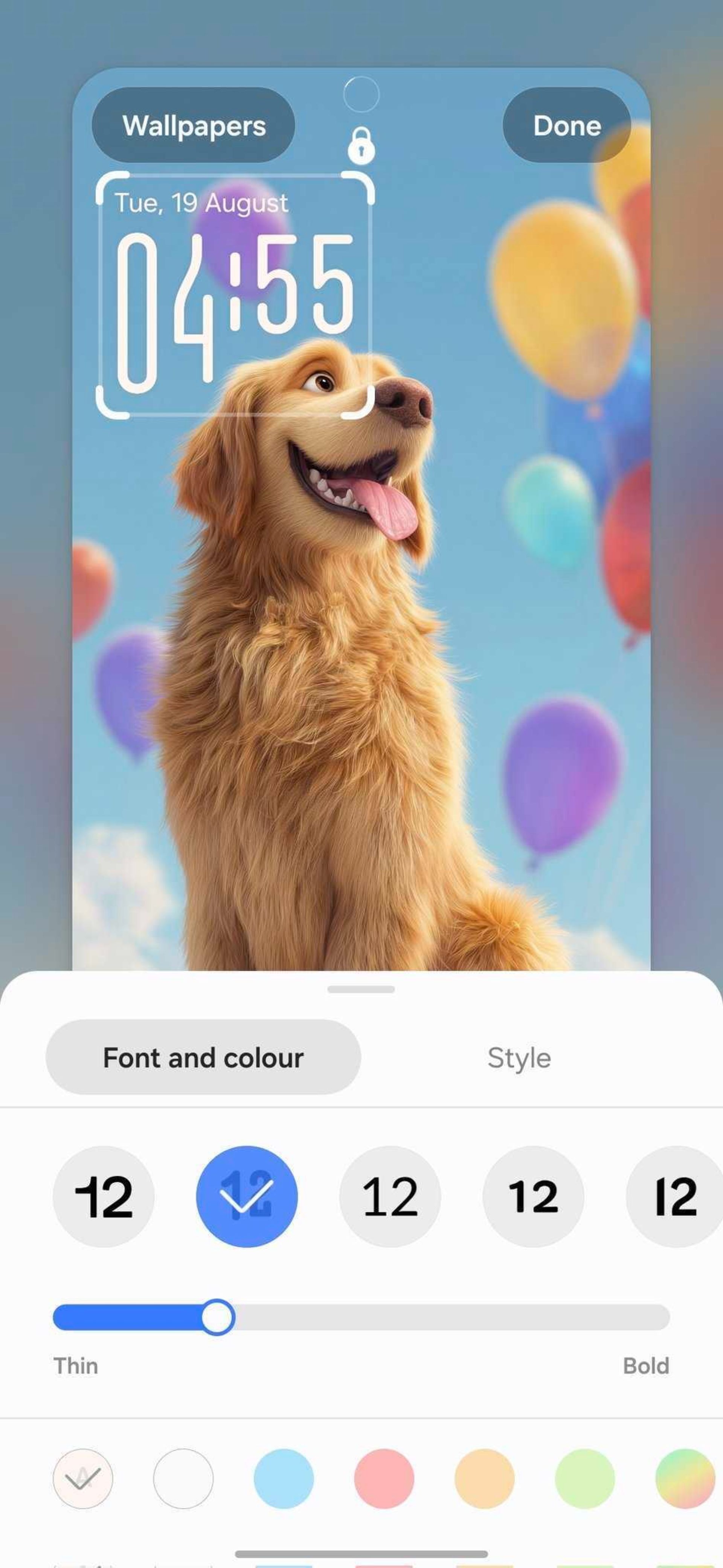 طراحی صفحه‌ی قفل گوشی سامسونگ در One UI 8