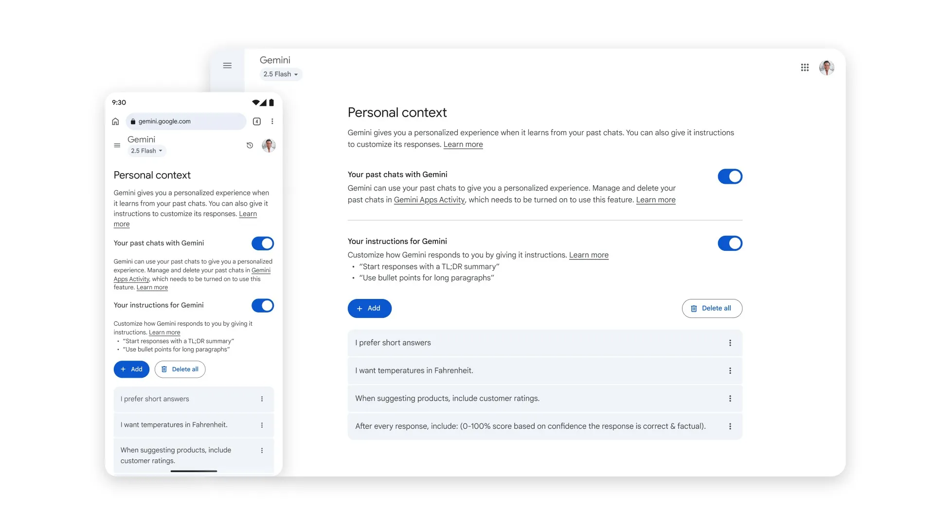 قابلیت به‌خاطرسپاری مکالمات در جمنای