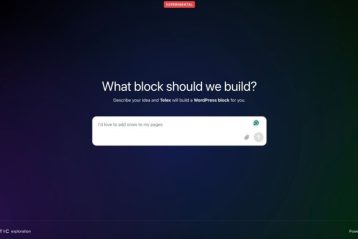 صفحه‌ی ابتدایی ابزار هوش مصنوعی تلکس وردپرس